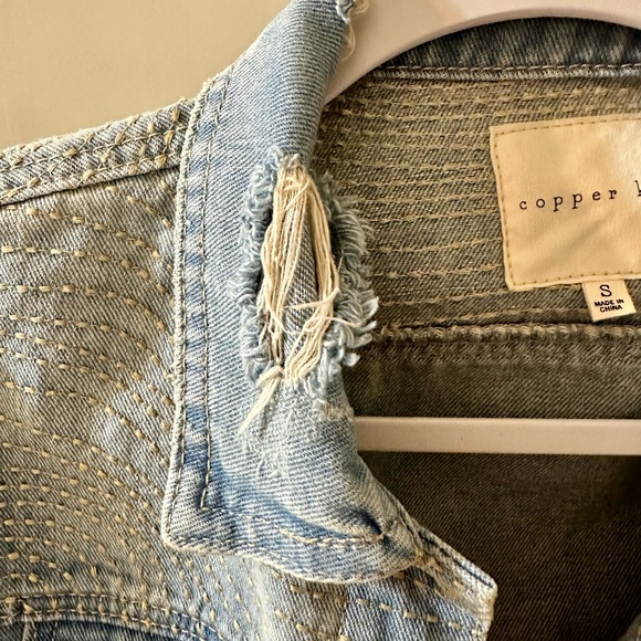 Copper Key Jean Distressed Jacket - Picture 3 of 14